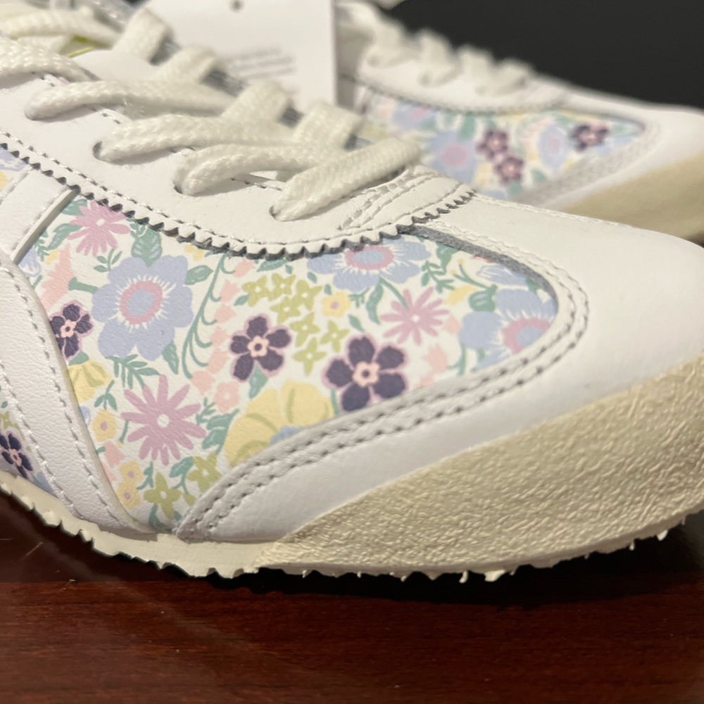 ONITSUKA TIGER MEXICO 66 Women's Floral Sneakers, White Multi/US7 (EUR38/UK4.5) - Picture 7 of 10